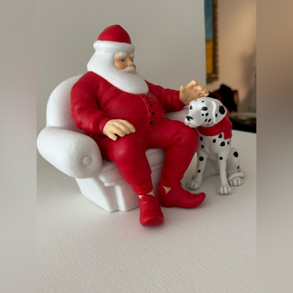 Vintage Department 56 Santa with Dalmatian - 1996 - Picture 2 of 16